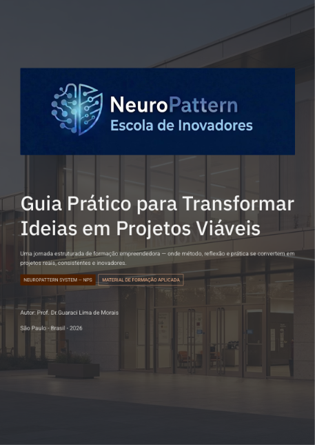 Capa do livro Guia Prático para Transformar Ideias em Projetos Viáveis